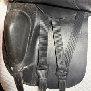 GFS Monarch S614 Dressage Black 17.5" ADJ 7 | Saddles Direct