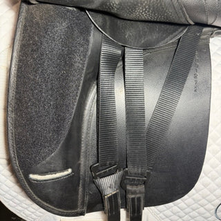 GFS Monarch S614 Dressage Black 17.5" ADJ 7 | Saddles Direct