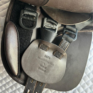 GFS Monarch Trophy Show S673 Brown 14" ADJ 5 | Saddles Direct