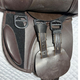 GFS Monarch Trophy Show S673 Brown 15" ADJ 7 | Saddles Direct