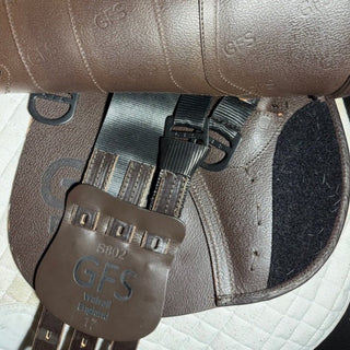 GFS Premier Jump S802 Semi Deep Seat Brown 17" ADJ 8 | Saddles Direct