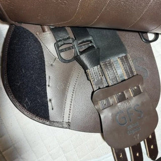 GFS Premier Jump S802 Semi Deep Seat Brown 17" ADJ 7 | Saddles Direct