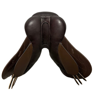 GFS Premier Jump S802 Semi Deep Seat Brown 17" ADJ 9 | Saddles Direct