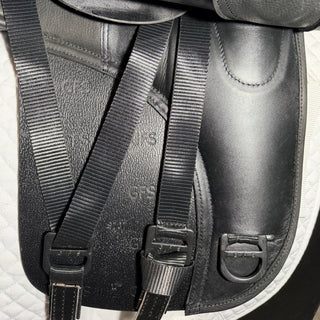 GFS Transition Deep Seat Dressage S707 Black 17" ADJ 8 | Saddles Direct