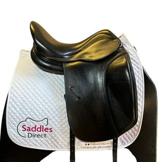 Black Harry Dabbs Elegant Dressage Black 17" XW 2 - Saddles Direct