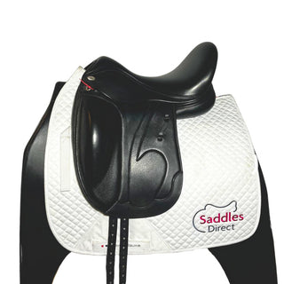 Black Harry Dabbs Grace Monoflap Dressage Black 17.5" W 1 - Saddles Direct