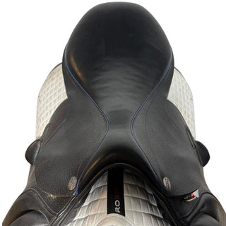 Harry Dabbs Italiano Platinum Jump Black 17.5" W 4 | Saddles Direct