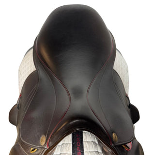 Harry Dabbs Italiano Platinum Mono Flap Jump Brown 17" W 4 | Saddles Direct