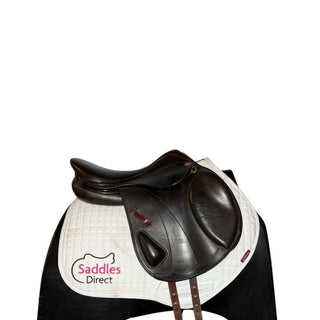 Harry Dabbs Italiano Platinum Mono Flap Jump Brown 17" W 2 | Saddles Direct