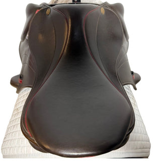 Harry Dabbs Italiano Platinum Mono Flap Jump Brown 17" W 6 | Saddles Direct