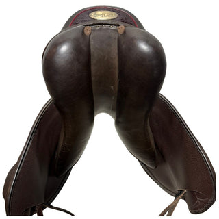 Harry Dabbs Italiano Platinum Mono Flap Jump Brown 17" W 7 | Saddles Direct