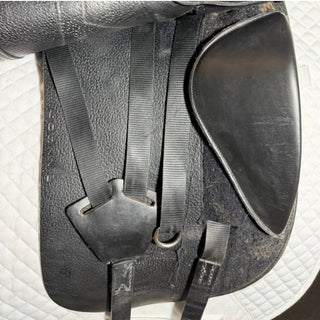 Harry Dabbs Platinum Grace Double Flap Dressage IB Tree Black 17" W 8 | Saddles Direct