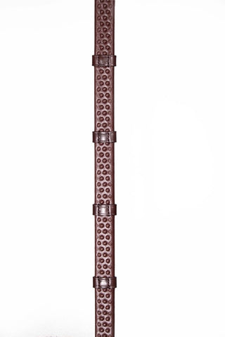 Henry James Saddlery BioThane Bio Grip Hybrid Rubber Reins with Leather Stoppers 2 | Saddles Direct
