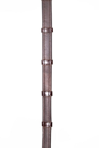 Henry James Saddlery Calfskin Supergrip reins with stoppers 2 | Saddles Direct