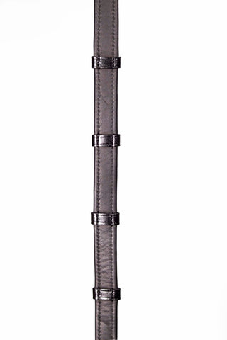 Henry James Saddlery Calfskin Supergrip reins with stoppers 1 | Saddles Direct