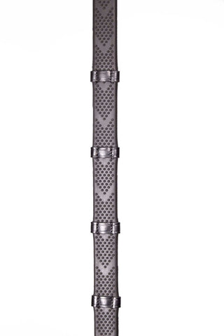 Henry James Saddlery V - Grip Hybrid Rubber Reins with Leather Stoppers 1 | Saddles Direct