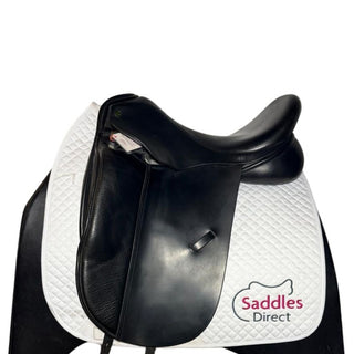 Ideal Suzannah *Long Flaps* Dressage Black 18" MW 1 | Saddles Direct