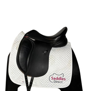 Black Ideal T&T twin flap Dressage Black 17" MW 1 - Saddles Direct