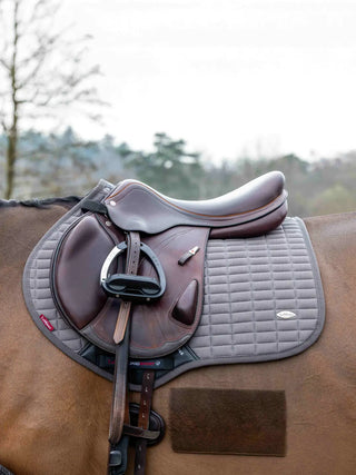 LeMieux Self-Cool Square Saddle Pad Polar Grey lifestyle 1