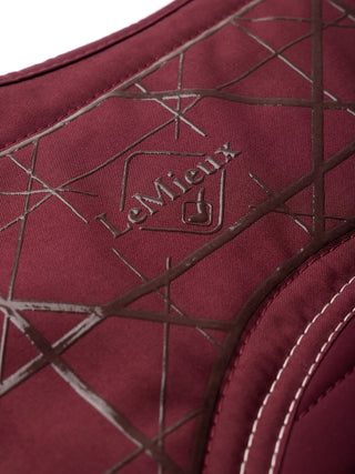 LeMieux Soft Shell Anti Slip Square Saddle Pad Burgundy lifestyle 1