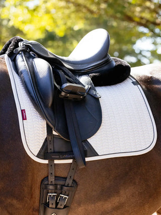 LeMieux Essence Square Saddle Pad Stone lifestyle 1