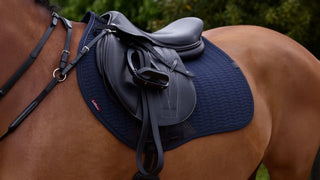 LeMieux Essence Square Saddle Pad Navy lifestyle 2