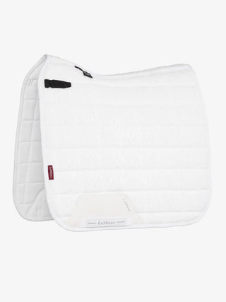 LeMieux 3D Mesh Self-Cool Square Saddle Pad - White Dressage