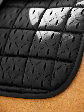 LeMieux 3D Mesh Self-Cool Square Saddle Pad - Black Eurojump alt