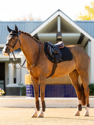 LeMieux Essence Square Saddle Pad Black lifestyle 2
