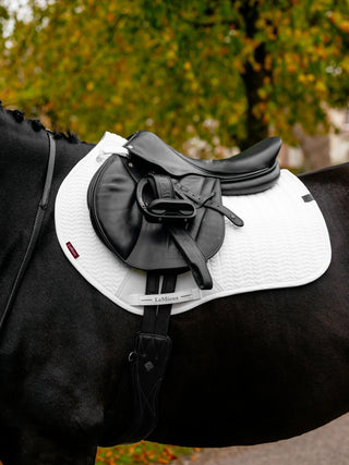 LeMieux Essence Square Saddle Pad White lifestyle
