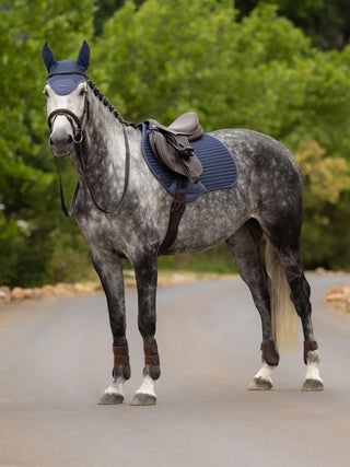 LeMieux Air-Tek Mesh Square Saddle Pad - Shadow Close Contact lifestyle
