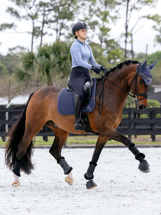LeMieux Air-Tek Mesh Square Saddle Pad - Shadow Dressage lifestyle