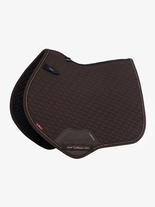 LeMieux Brilliance Square Saddle Pad Espresso - Close Contact