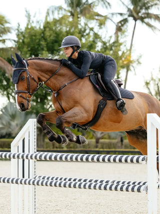 LeMieux Brilliance Square Saddle Pad Navy lifestyle 3