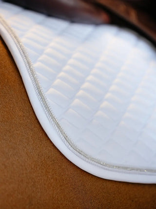 LeMieux Brilliance Square Saddle Pad White lifestyle 4