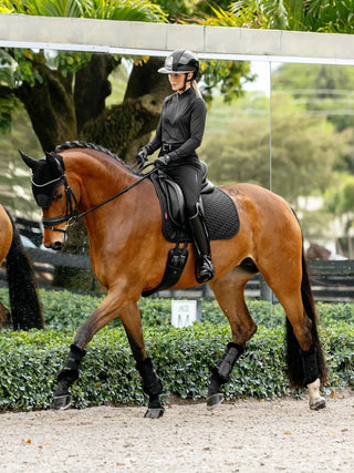 LeMieux Brilliance Square Saddle Pad Black lifestyle 2
