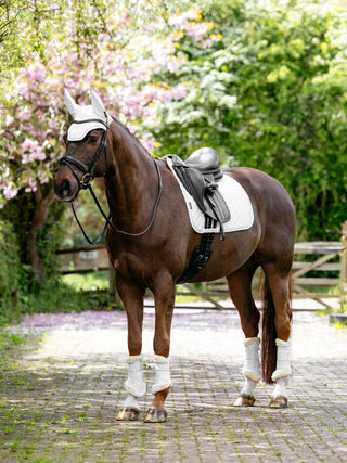 LeMieux Brilliance Square Saddle Pad White lifestyle 3
