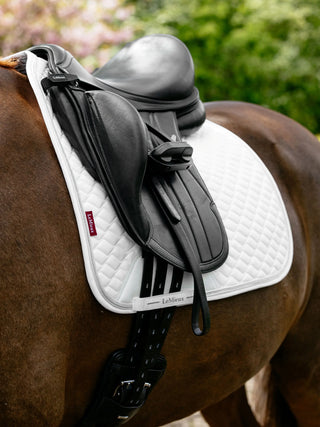 LeMieux Brilliance Square Saddle Pad White lifestyle 2