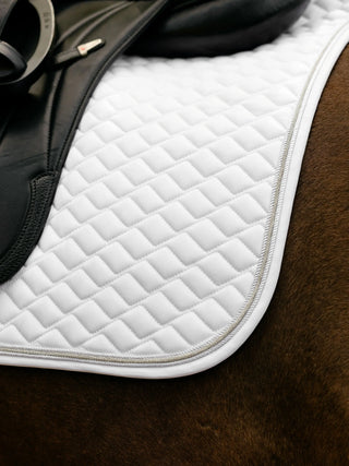 LeMieux Brilliance Square Saddle Pad White lifestyle 1
