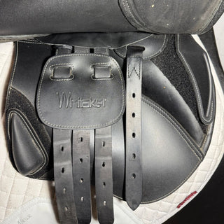 John Whitaker Overton Jump Black 17" ADJ 8 | Saddles Direct