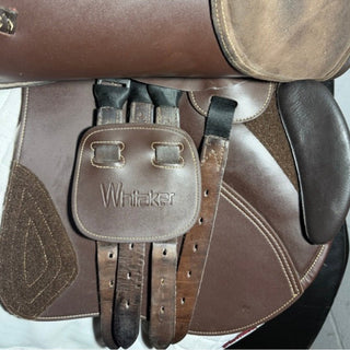 John Whitaker Overton Jump Brown 17.5" ADJ 8 | Saddles Direct
