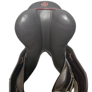 Kent and Masters Competition Series Dual Flap Jump Brown 17.5" ADJ 9 | Saddles Direct