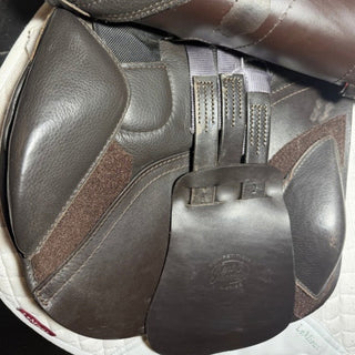 Kent and Masters Competition Series Dual Flap Jump Brown 17.5" ADJ 7 | Saddles Direct