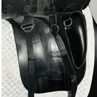 Black Kent and Masters HDM Dressage Black 18" ADJ 6 - Saddles Direct