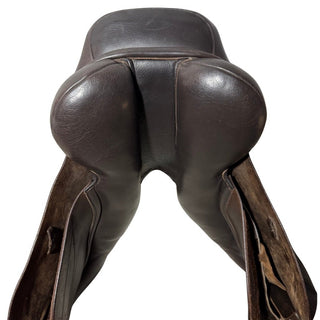 Kent and Masters Original GU Flat - Back GP Brown 17" ADJ 9 | Saddles Direct