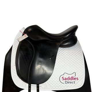 Kent and Masters Original High Wither Dressage Black 17.5" ADJ 1 | Saddles Direct