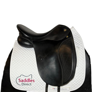 Kent and Masters Original High Wither Dressage Black 17.5" ADJ 2 | Saddles Direct