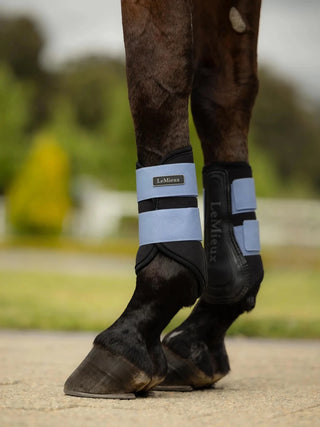 Lemieux Air - Tek Grafter Brushing Boots Powder Blue 2 | Saddles Direct