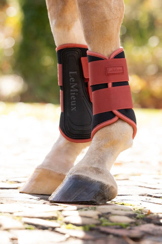 LeMieux Air-Tek Grafter Brushing Boots Russet 2 | Saddles Direct