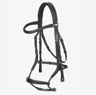 Pony LeMieux Arika Adjustable Anatomic Noseband Bridle 1 - Saddles Direct